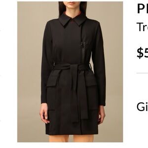 PEUTEREY  Women’s Waterproof Stretch Nylon Trench Parka Coat Size 42